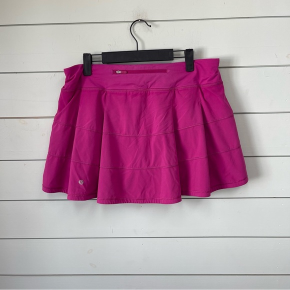 Lululemon pace rival mid rise skirt *tall ripened raspberry women's size 10 - Picture 2 of 6